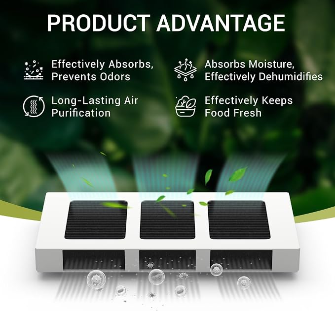 3 PACK Upgrade Refrigerator Air Filter Replacement - Image 3