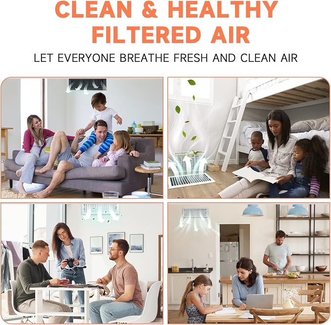 4 x 10 Inch Air Vent Filter for Home Ceiling Thin, ULTRA GREEN Floor Filters - Image 3