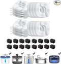 Veken Cat Water Fountain Filters, 16 Pack Replacement Filters & 16 Pack by Veken