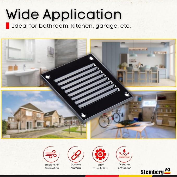 Steinberg14 Black Vent Cover 2x2 - Image 4