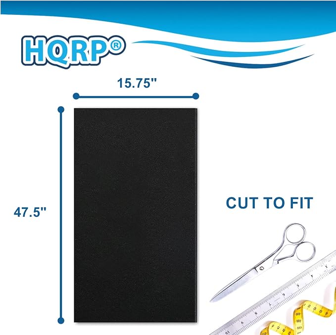 HQRP 2x Activated Carbon Filter Pad Cut To Fit Air Filter Roll - Image 2