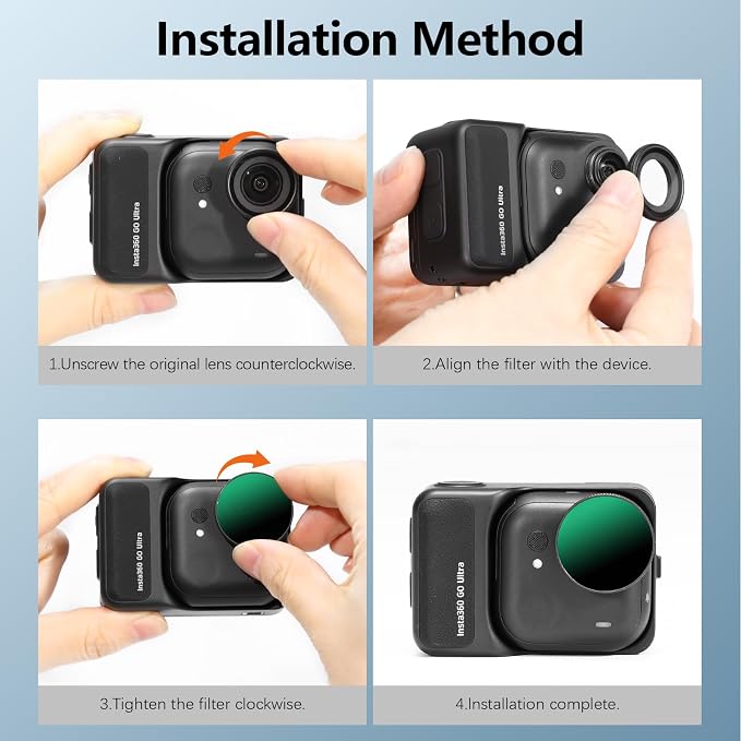 AMAZEAR CPL Filter for Insta360 GO Ultra Accessories, Insta 360 GO Ultra - Image 6