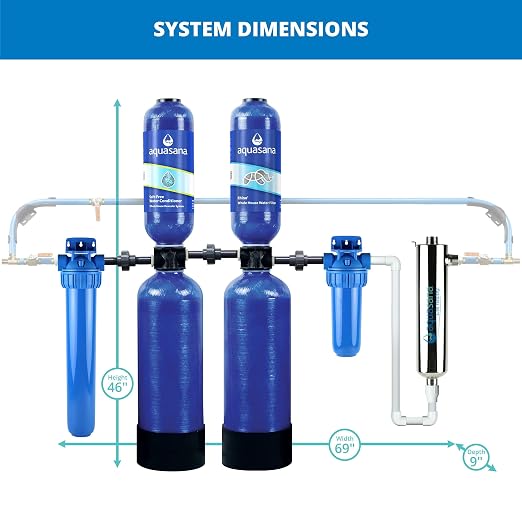 Aquasana Whole House Water Filter System | 1, 000 Gallons | Salt-Free Softener - Image 7
