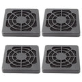 4 Pcs 50mm Black Square Plastic Cooling Fan Filter Cover, Dust Screen by Adyoney