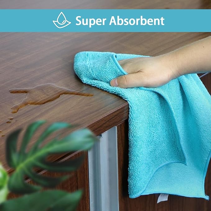 HOMEXCEL Microfiber Cleaning Cloth, 400 Pack Cleaning Towels - Image 4