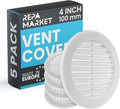 Repa Market 4 Inch White Round Air Vent Cover by RepaMarket