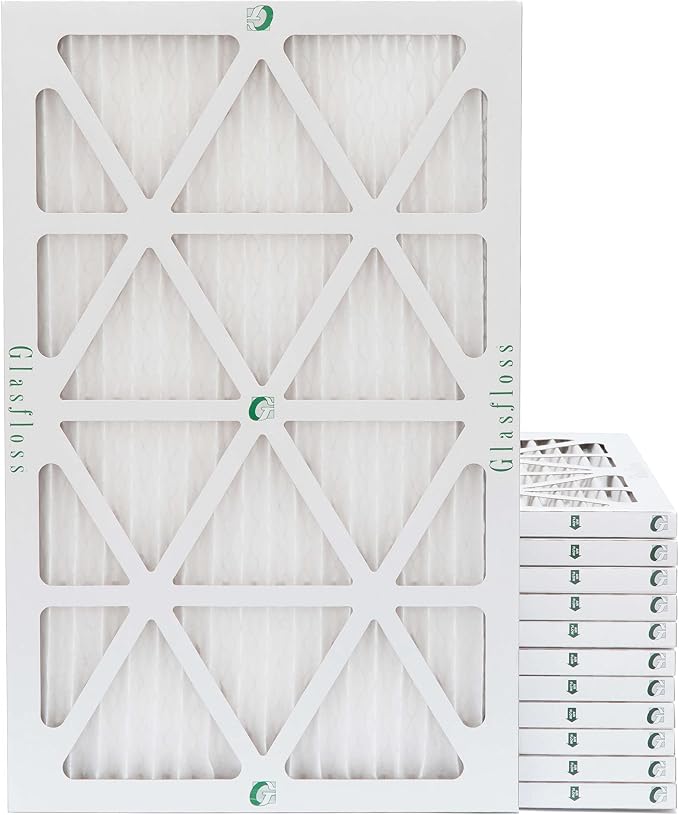 Glasfloss 20x30x1 MERV 13 AC & Furnace Air Filters. Case of 12. Actual Size: by Glasfloss
