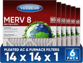 14x14x1 MERV 8 Air Filters 6-Pack, Actual Size 13.7" x 13.7" x 0.75" – by Unknown