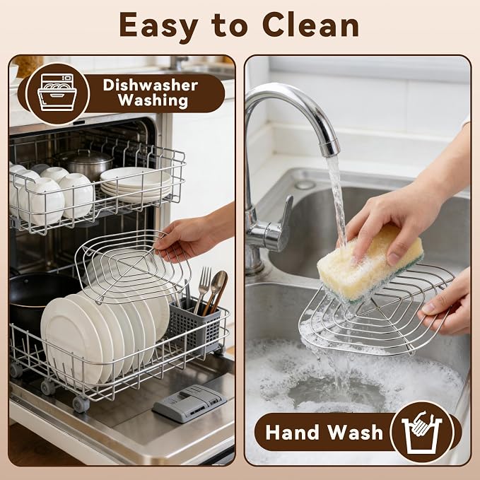 2PCS Crisper Stainless Steel Rack Compatible - Image 6