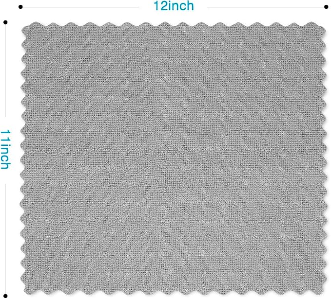 Orighty Grey Microfiber Cleaning Cloth, 24 Pack Highly Absorbent Cleaning Rags - Image 6