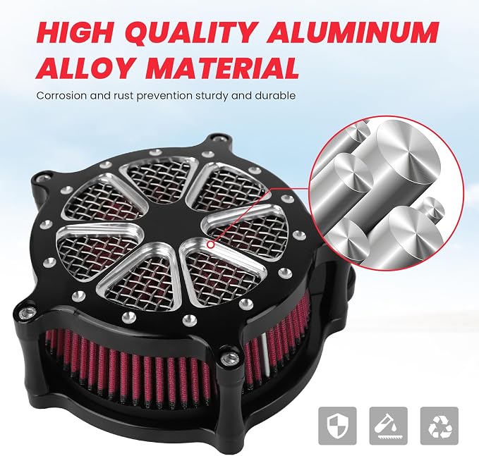 Twin Cam Air Filter Cleaner Intake Filter Compatibel - Image 3