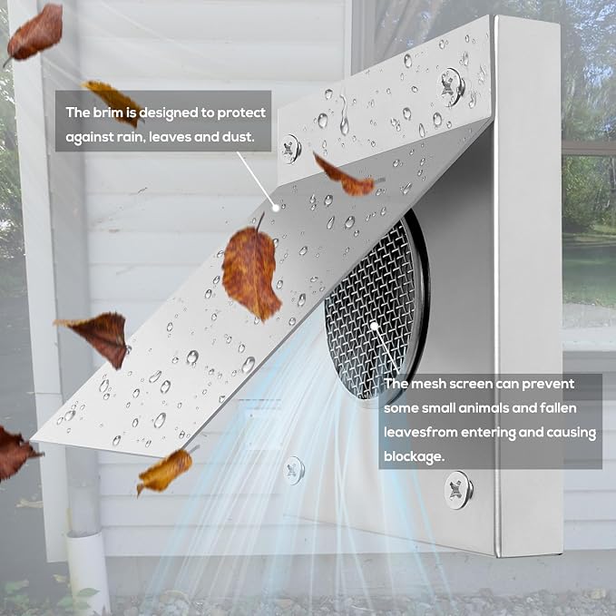 Pellet Stove Fresh Air Intake Kit, Aluminum Flex Vent Pipe - Image 4