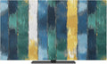 Abstract Color Splicing Ombre Art Indoor TV Cover, Elastic TV Screen Protector by Unknown