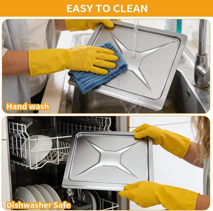 Air Fryer Drip Pan for Kalorik MAXX 26 Quart Air Fryer Oven Combo, 12.5×11×0.3 - Image 5