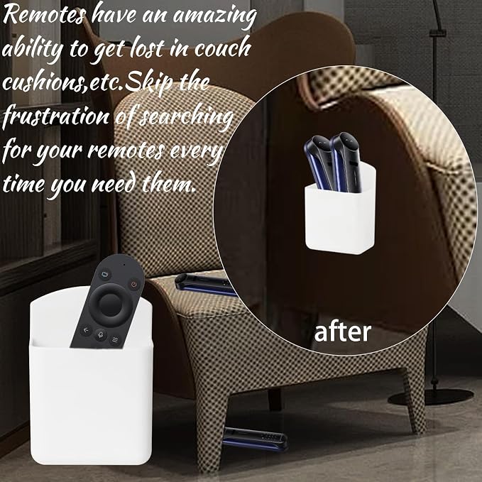 KAKAMINA Remote Control Holder Wall Mount 6pcs, TV Remote Holder - Image 6