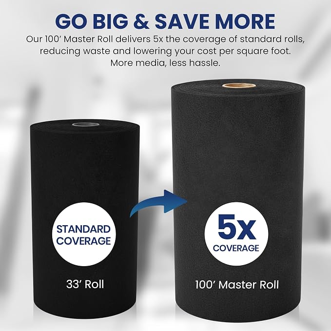 Activated Carbon Filter Media Roll, 20 in x 100 ft | Cut to any size; 1/4 in; - Image 3