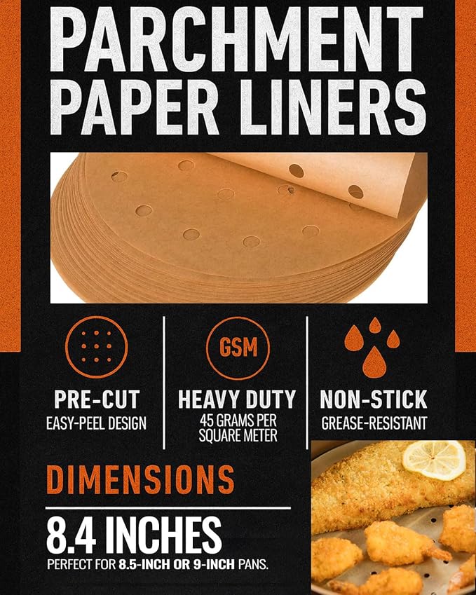 8.4 inch Parchment Paper Rounds, Round Sheets - Image 3