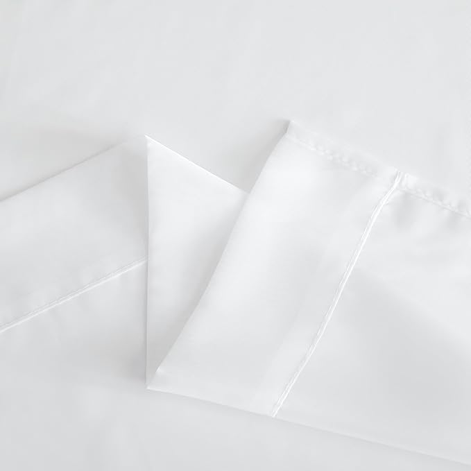NICETOWN White Sheer Curtains 80 inches Long for Doorway, Grommet Voile Sheer with Light Filtering Window Treatments Elegant Door Curtains for Nursery/Bedroom, W42 x L80, 2 Panels