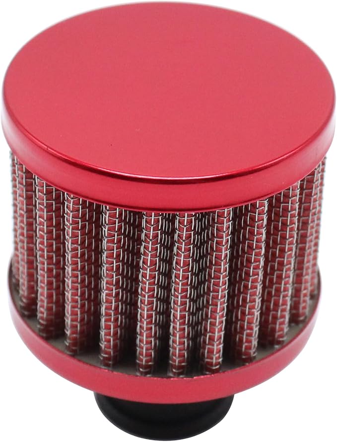 2 PCS/SET Red 12mm Air Filter Cold Air Intake Filter Breather Turbo Vent Air - Image 3