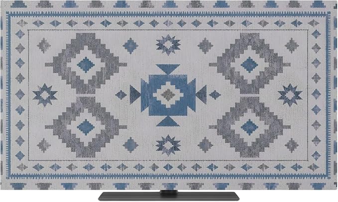 Southwestern Tribal Geometric Indoor TV Cover, Elastic TV Screen Protector by Unknown