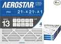 Aerostar 21 1/2x21 1/2x1 MERV 13 High Efficiency Pleated Air Filter, by AirFiltersDelivered