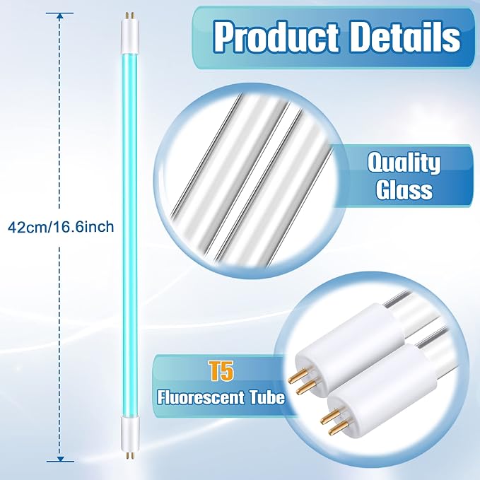 Qualirey 2 Pack UV-C Replacement Bulb, Compatible - Image 6