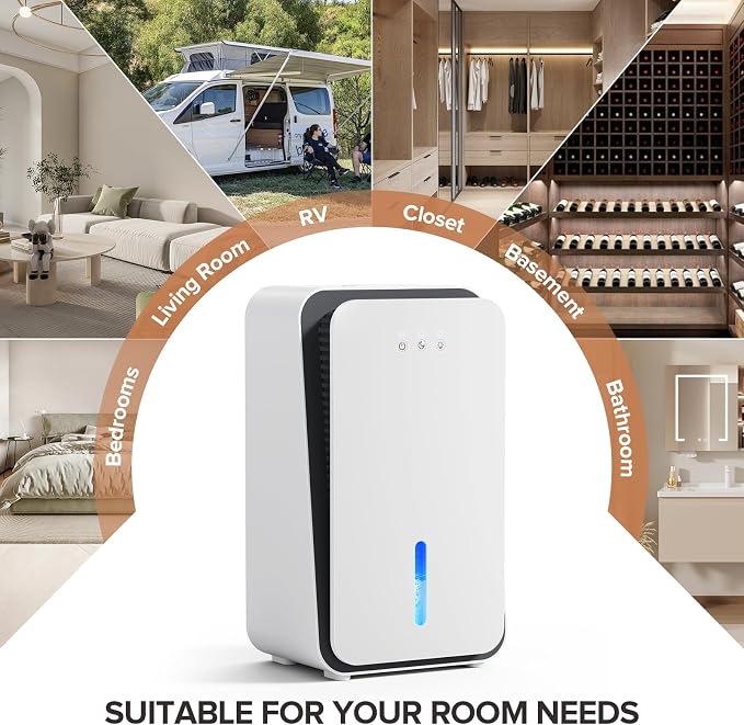 1000 sq.ft Dehumidifier for Home, Dehumidifiers for Basement, Bedroom - Image 9