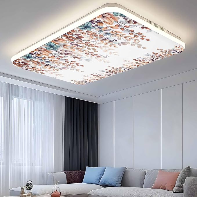 3 Pack Fluorescent Light Cover for Classroom Ceiling Light, Fall Orange - Image 9