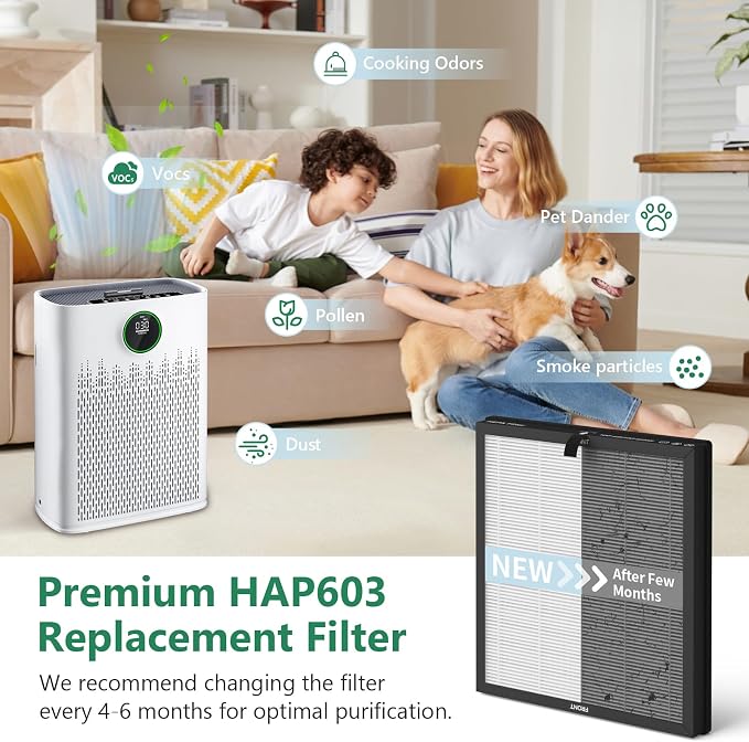 4 Pack HAP603 Replacement Filter Compatible - Image 4