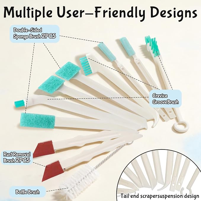 11 Pcs Humidifier Cleaner Brush Set, Small Cleaning Brushes - Image 3