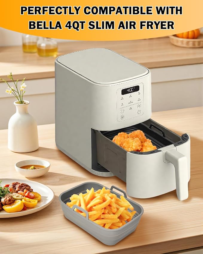 Air Fryer Silicone Liners Collapsible 2-Pack - Image 2