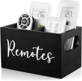 DRASTAR Remote Control Holder, Wood TV Remote Holder, Remote Storage Caddy by EnhanceYourDailyLife