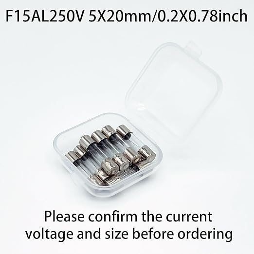 Fast Blow Fuse F15AL250V 5x20mm Pack of 10 Glass Fuse 15A 15Amp 250V Glass - Image 3