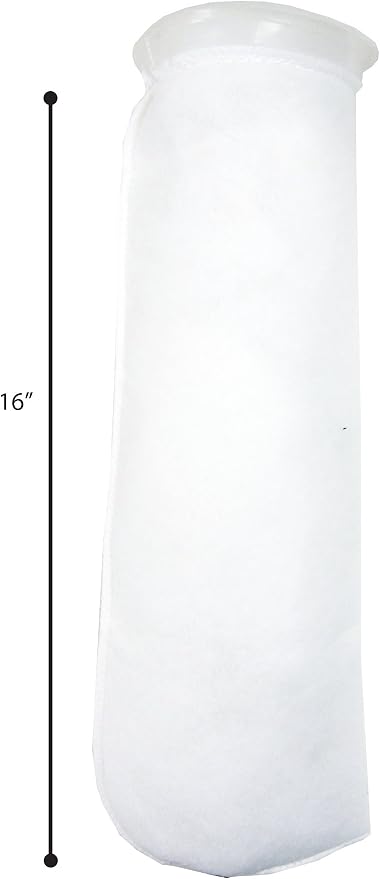 12 Pack - 4 Inch Ring Filter Socks 200 Micron - Aquarium Felt Filter Bags -4 - Image 2