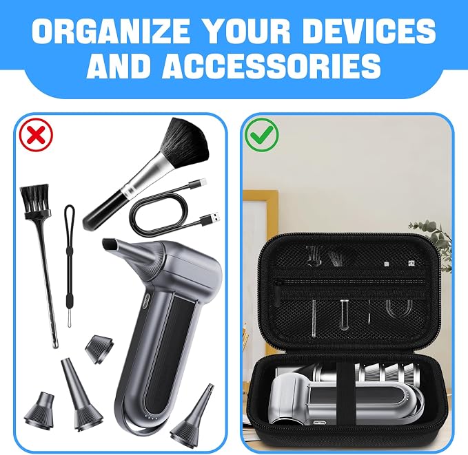 Case Compatible with WOLFBOX MF100 / MF50 Electric Air Duster – Travel Portable - Image 5