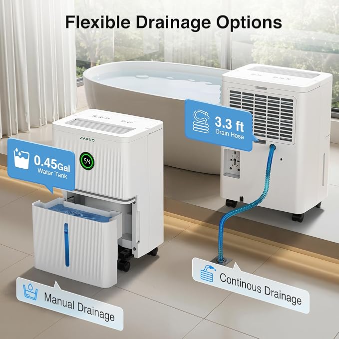 ZAFRO 1600 Sq.Ft Dehumidifiers for Home and Basement - Image 6