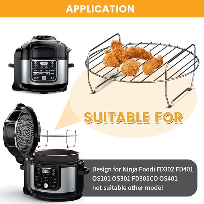 Air Fryer Replacement Parts for Ninja Foodi 6.5QT FD302 Air Fryer Pressure - Image 3