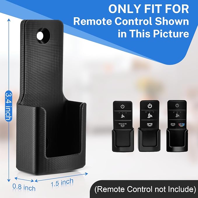 Saillong Ceiling Fan Remote Holder Wall Mount Compatible - Image 2