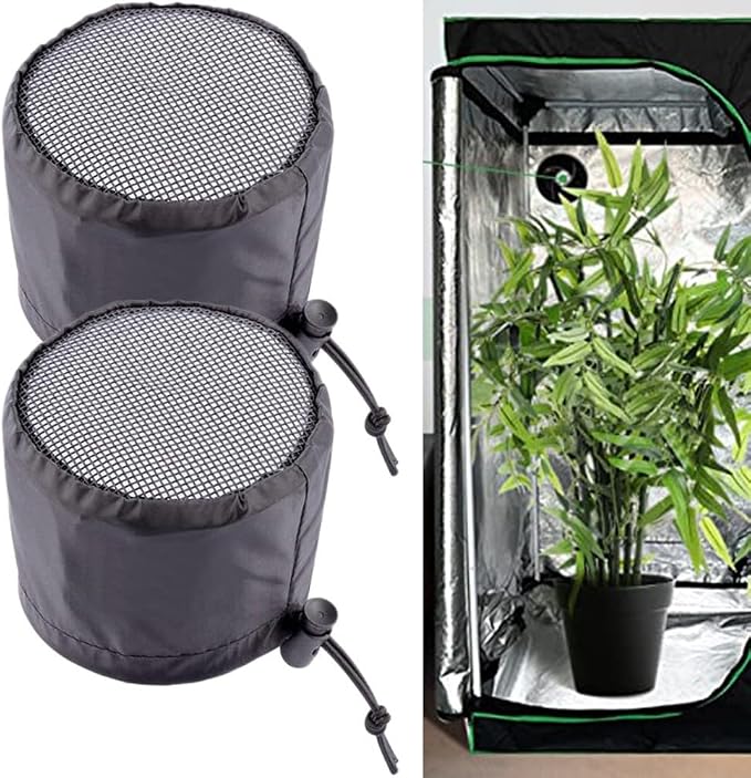 FABULETTA 2Pcs Grow Tent Vent Cover Set 4in 6in 8in Waterproof Oxford Cloth - Image 5