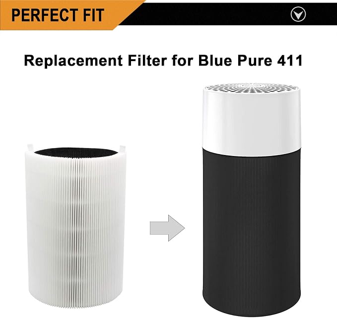 Smilyan 2 Pack Blue Pure 411 Filter Replacement - Image 4