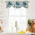 Sea Octopus Ocean Starfish Tie Up Valance Curtains, Nautical Anchor Vintage by IDOWMAT