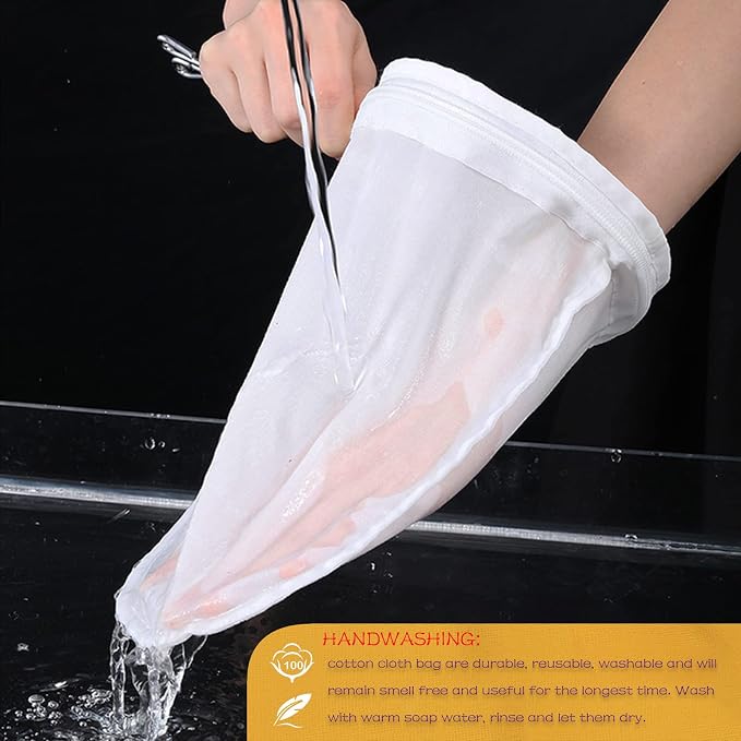 WMKGG Ultra Fine Mesh Strainer Bags, Reusable Filter Bags - Image 7