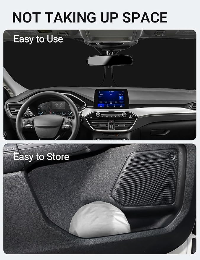 Proadsy Custom Fit Ford Escape 2020-2026 Windshield Sun Shade 4-Layer Foldable - Image 9