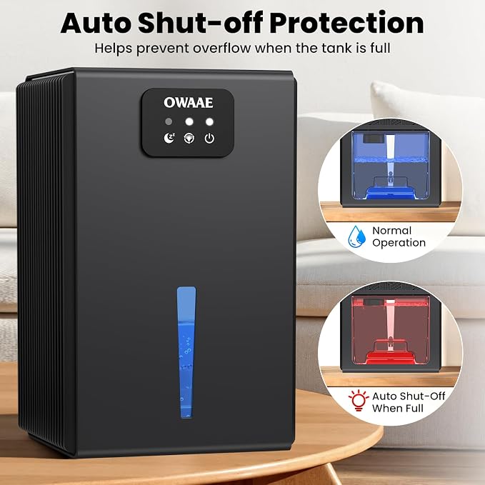 Dehumidifier, 1000 sq.ft Quiet Dehumidifiers - Image 4