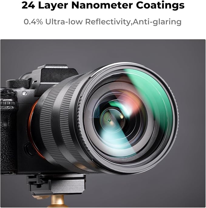 K&F CONCEPT 82mm CPL MCUV ND1000 Lens Filter 2 Lens Caps Kits Waterproof - Image 3
