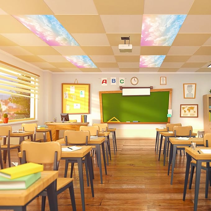 Outus 10 Pcs Fluorescent Light Cover Classroom Lighting Cover - Image 6