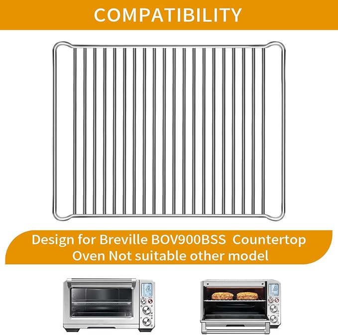 Smart Oven Rack for Breville Oven BOV900BSS, 16.5''*12.2'' Stainless Steel Air - Image 2