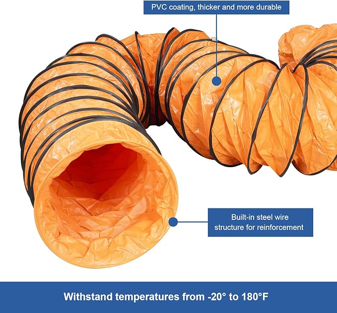 Abestorm 16" PVC Flexible Duct Hose - Image 4