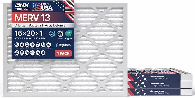 BNX TruFilter 15x20x1 Air Filter MERV 13 by BNX