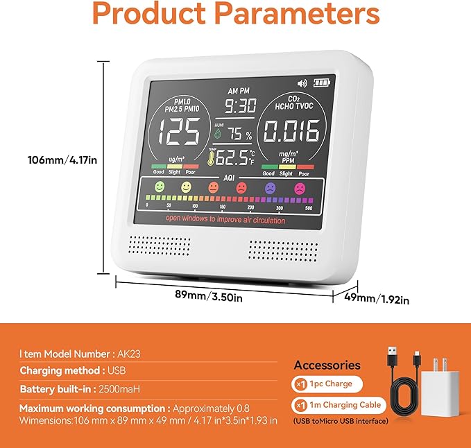 16-in-1 Indoor Air Quality Monitor - Image 8